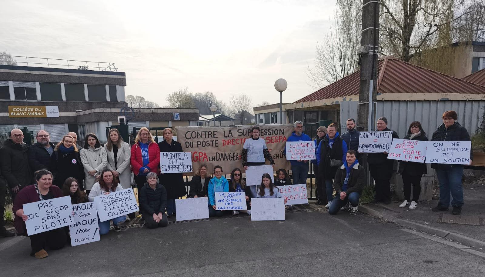 COLLÈGE DU BLANC MARAIS : UNE GRÈVE EN COURS CONTRE LA SUPPRESSION DU POSTE DE DIRECTEUR DE SEGPA