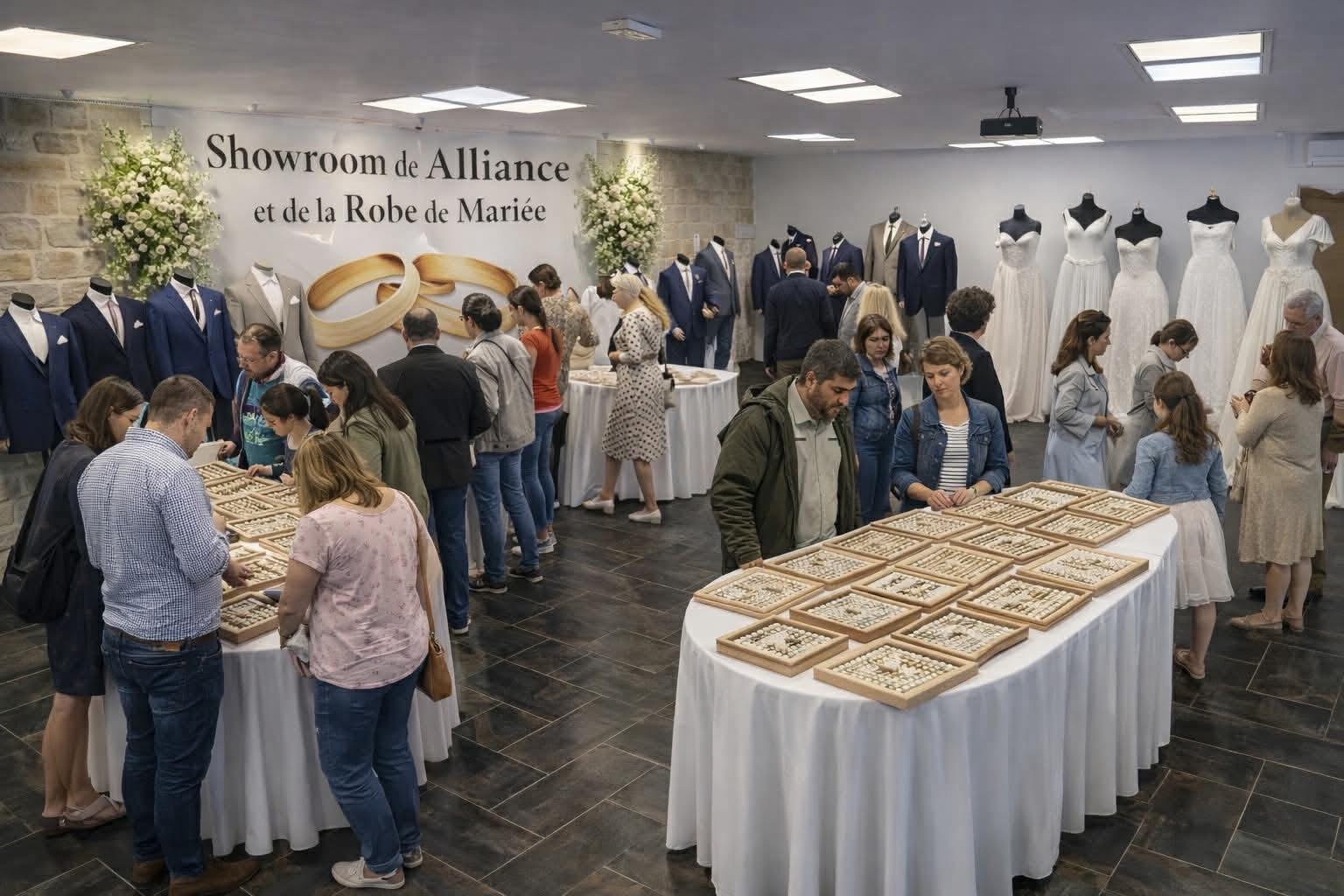SHOWROOM DE L’ALLIANCE : BIJOUX, ROBES ET COSTUMES POUR PRÉPARER SON MARIAGE