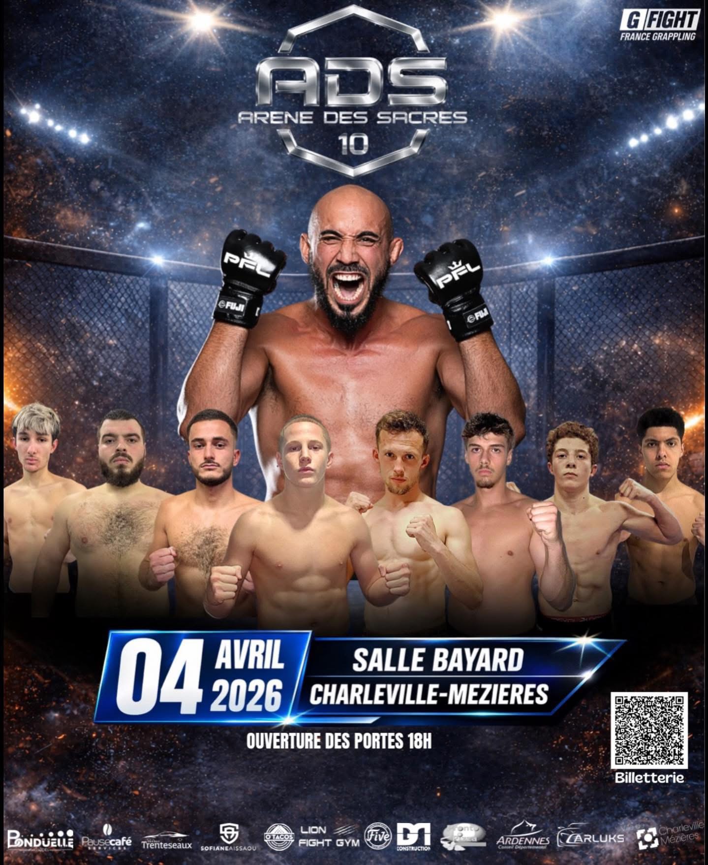 L’ARÈNE DES SACRES 10 : LE MMA DE RETOUR À CHARLEVILLE-MÉZIÈRES